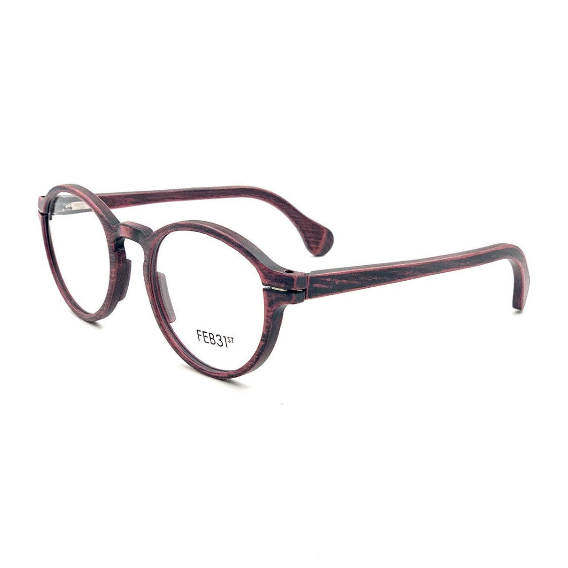 Feb31st Brown Henry Wood Keyhole Bridge Glasses