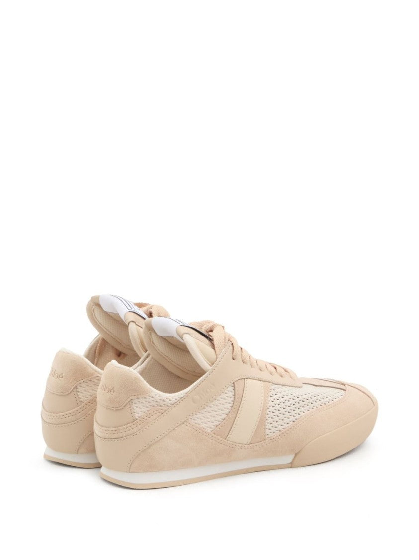 Chloé Light Pink Lace-Up Sneakers