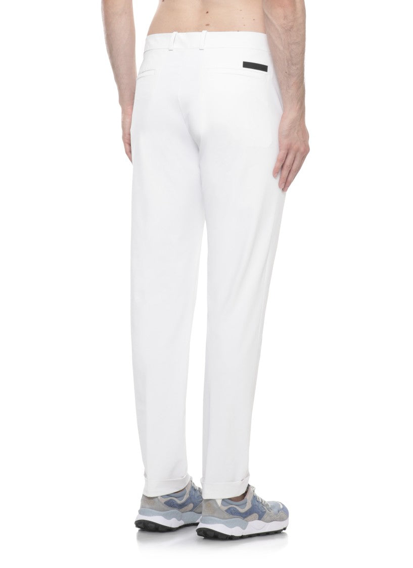Rrd White Surflex Chino Straight-Leg Pants