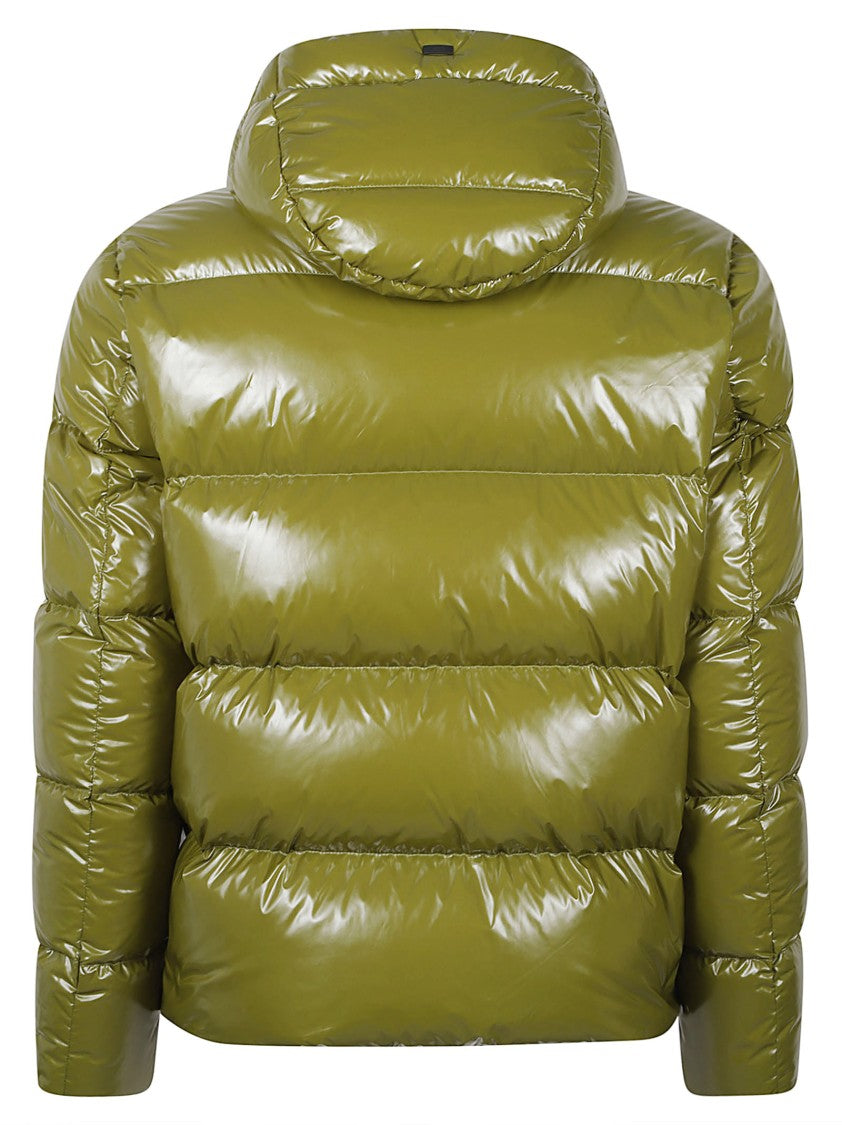 Herno Puffer-Style Jacket With Hood And Quilted Design