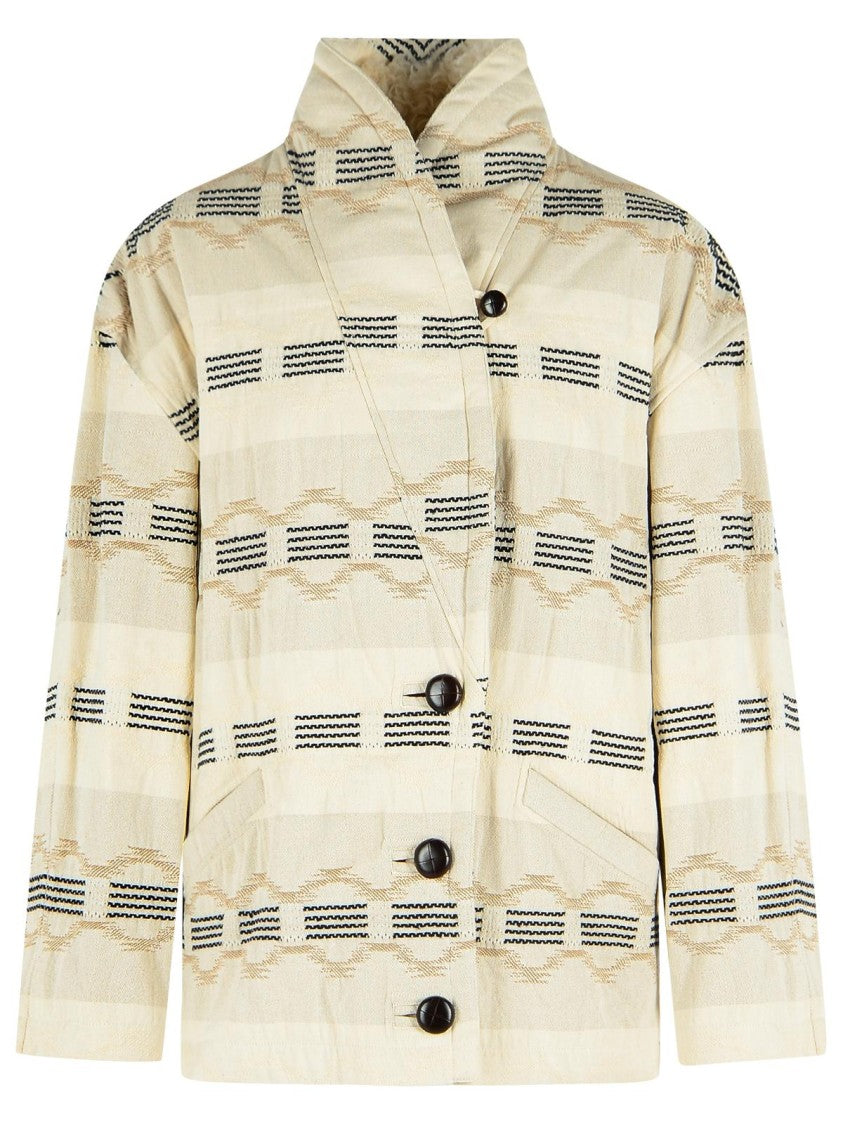 Isabel Marant Étoile 'Quayla' Beige Cotton Blend Jacket