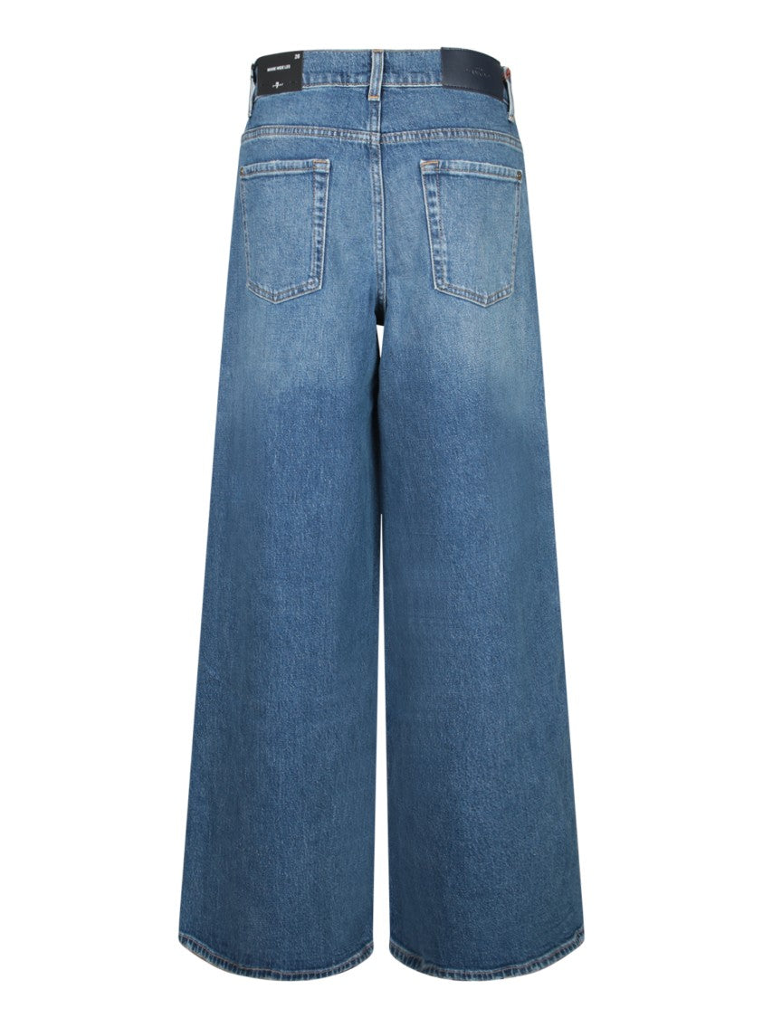 7 For All Mankind Wide-Legged Denim Jeans With Comfortable Fit