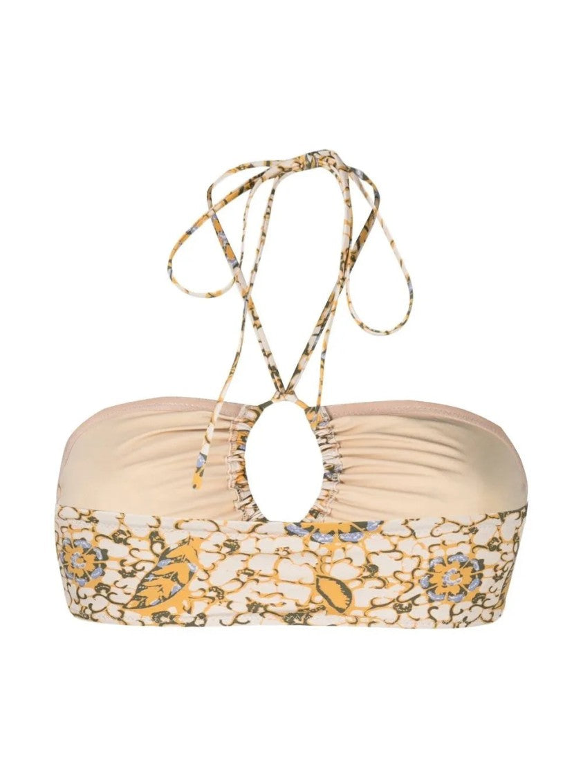 Ulla Johnson Formentara Citrus-Print Bikini Top
