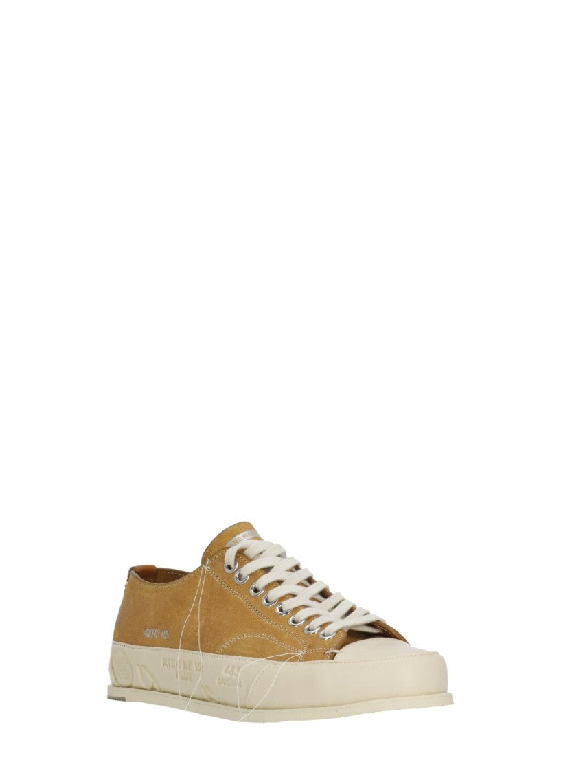 Prmt Ocra Vince 015 Lettering Leather Sneakers