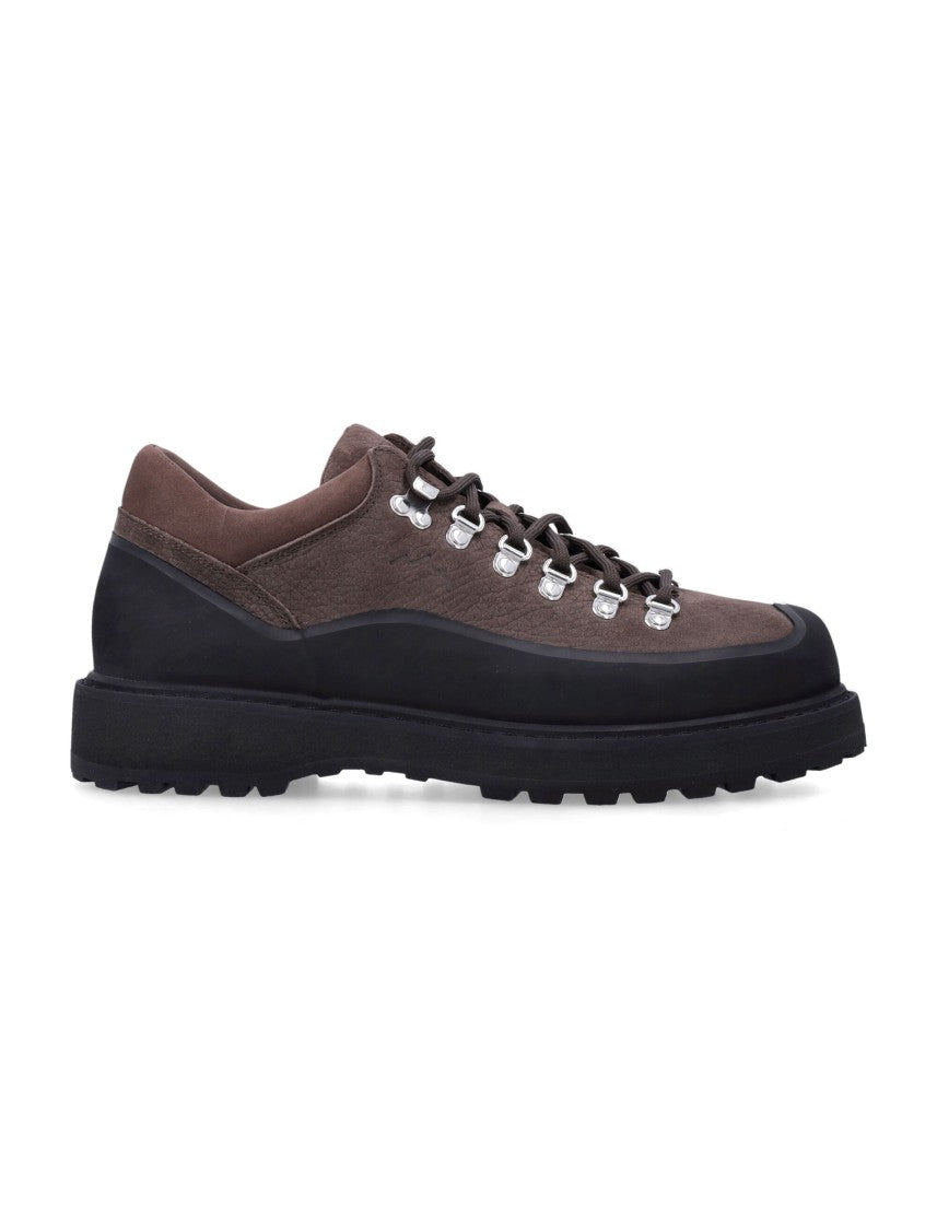 Diemme Cornaro Low-Top Waxy-Suede Platform Boots