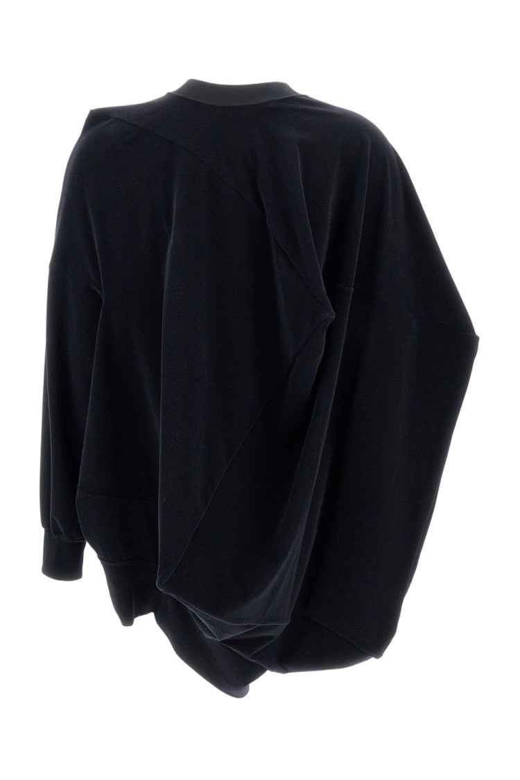 Junya Watanabe Asymmetrical Oversized Sweater With Geometric Pattern