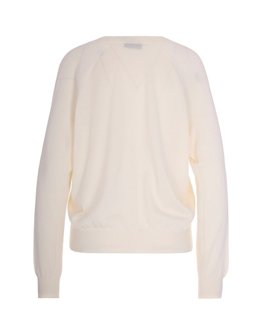 Elisabetta Franchi Milk Wool Blend Sweater