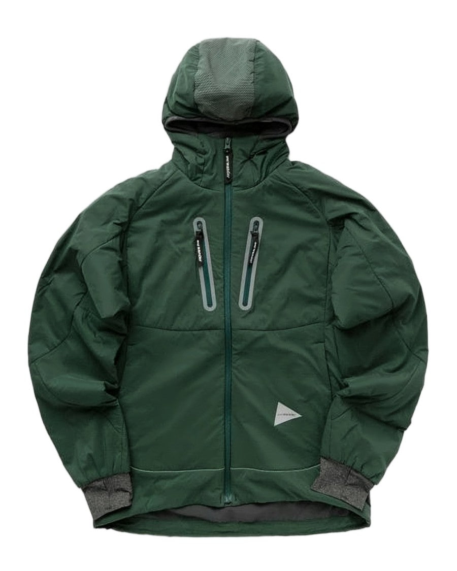 And Wander Padded Hooded Jacket With Reflective Trims