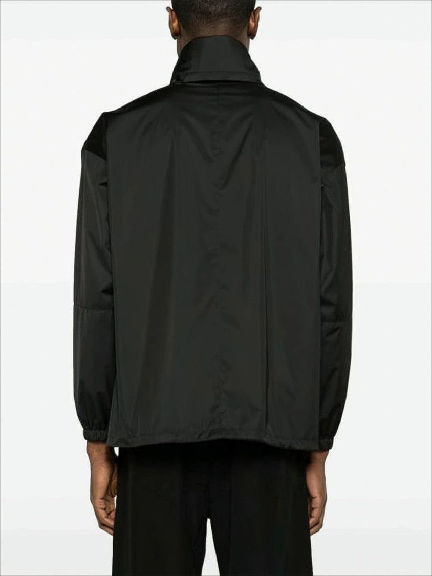 Auralee Minimalist Zip-Up Jacket With High Collar And Elastic Cuffs