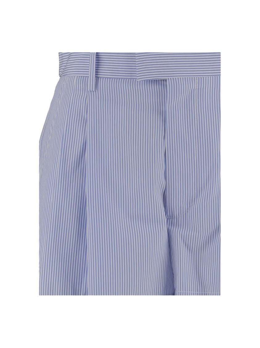 Armarium Cotton Shorts With Striped Pattern