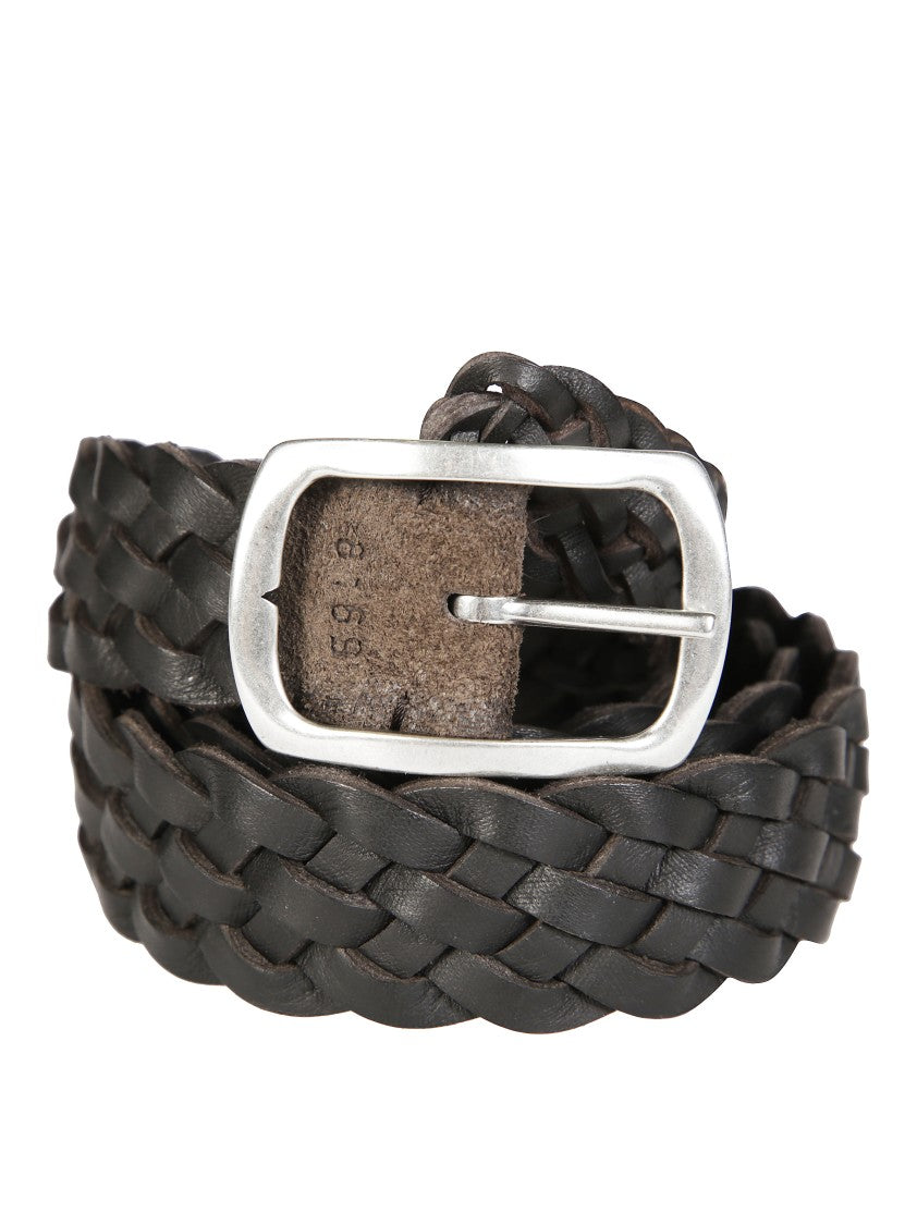 Orciani Reversible Hunting Double Woven Suede Belt