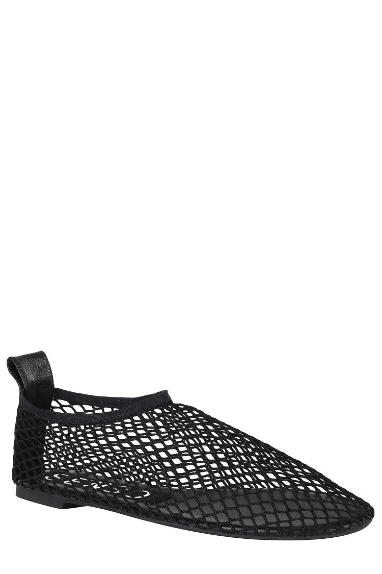 Senso Cordelia Ebony Mesh Round-Toe Flat Ballerina Flats