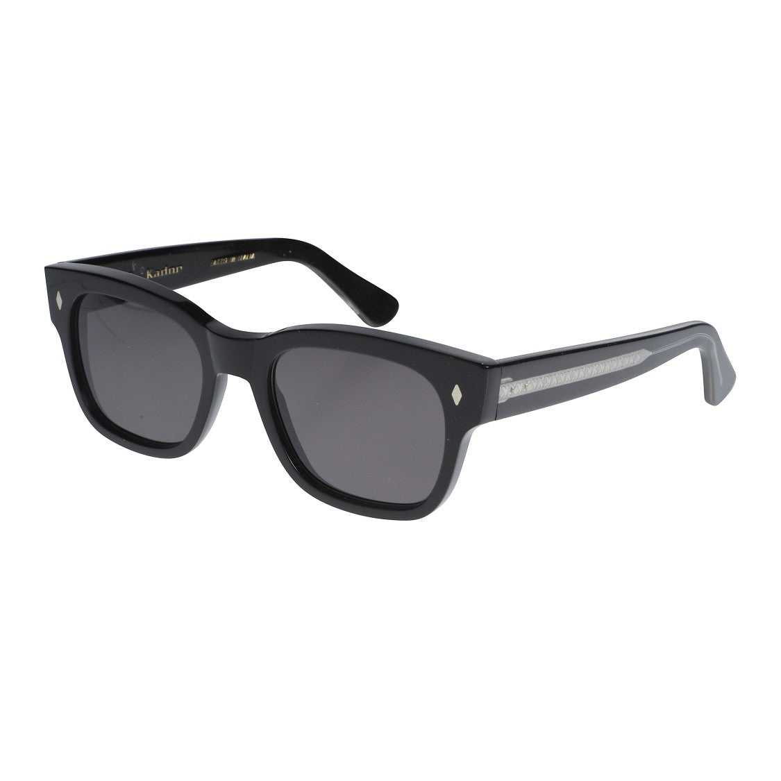 Kador Timeless/N 1962 Glossy Black Rectangular Frame Sunglasses