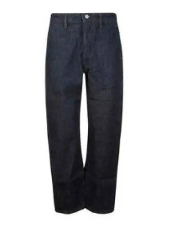 Lemaire Wide-Leg Denim Trousers With High Waist And Minimalist Design