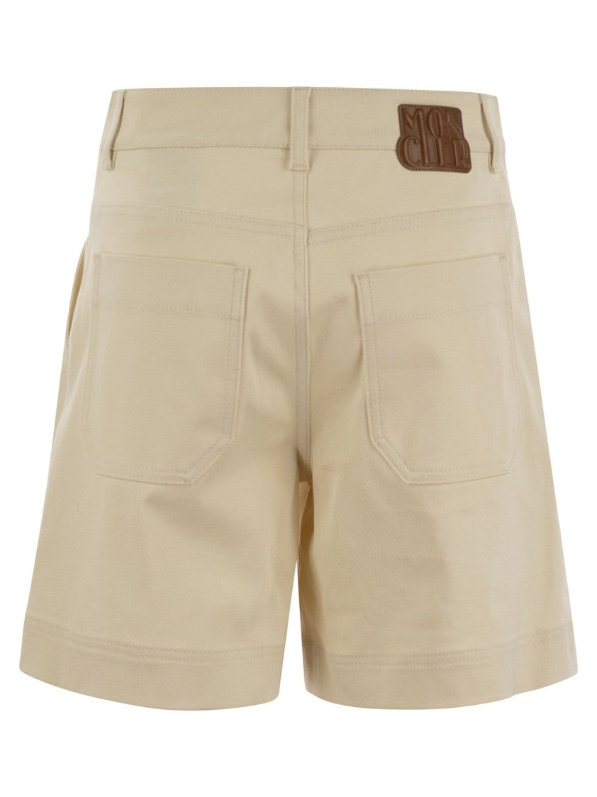 Moncler Cotton Gabardine Shorts