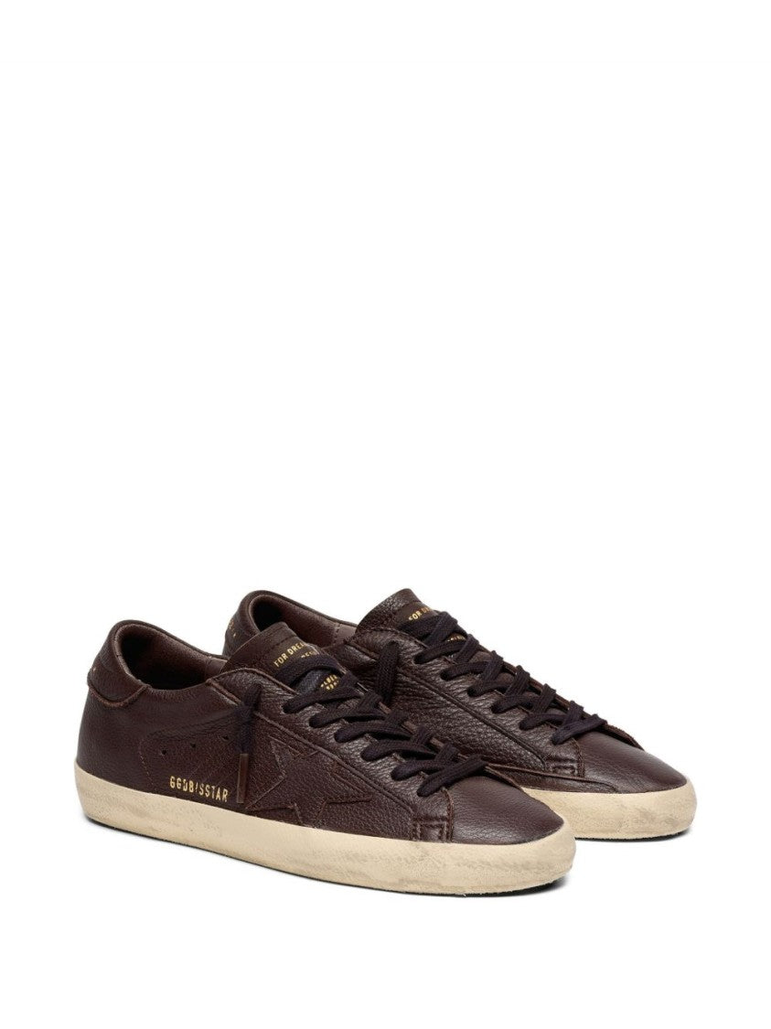 Golden Goose Textured Leather Silk-Nylon Low-Top Sneakers