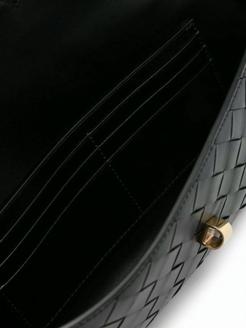 Bottega Veneta Woven Lambskin Clutch With Signature Intrecciato Pattern