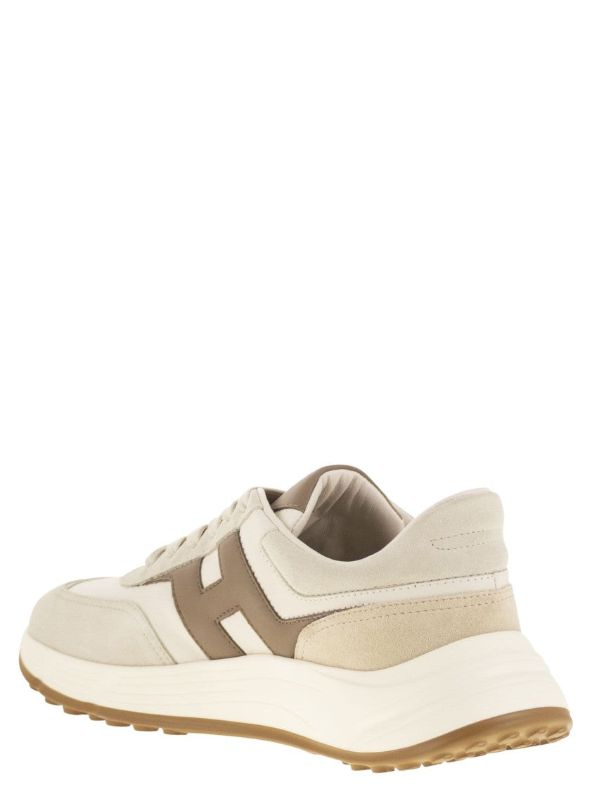 Hogan Hyperlight Sneakers In Leather And Suede