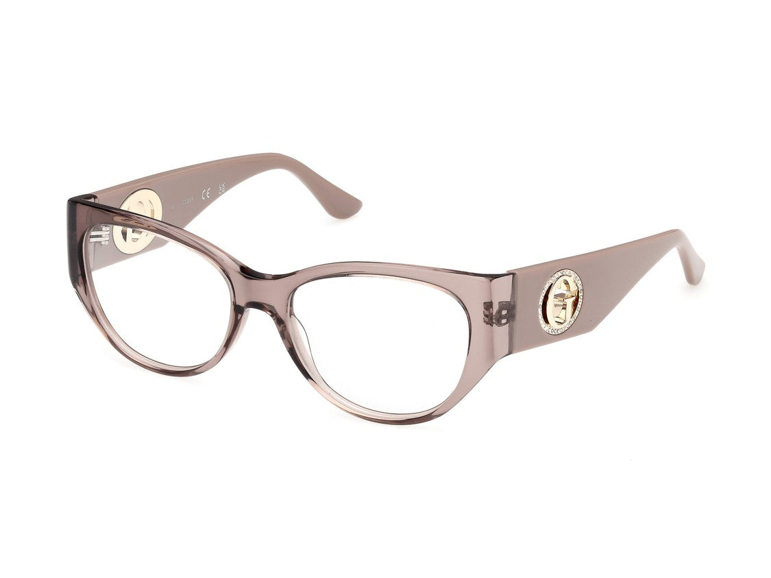 Guess Translucent Gu50351 Cat-Eye Acetate Eyeglasses