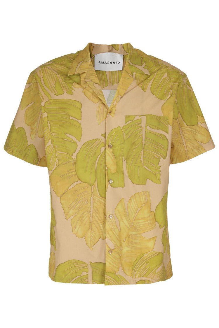 Amaranto Printed Cotton Shirt