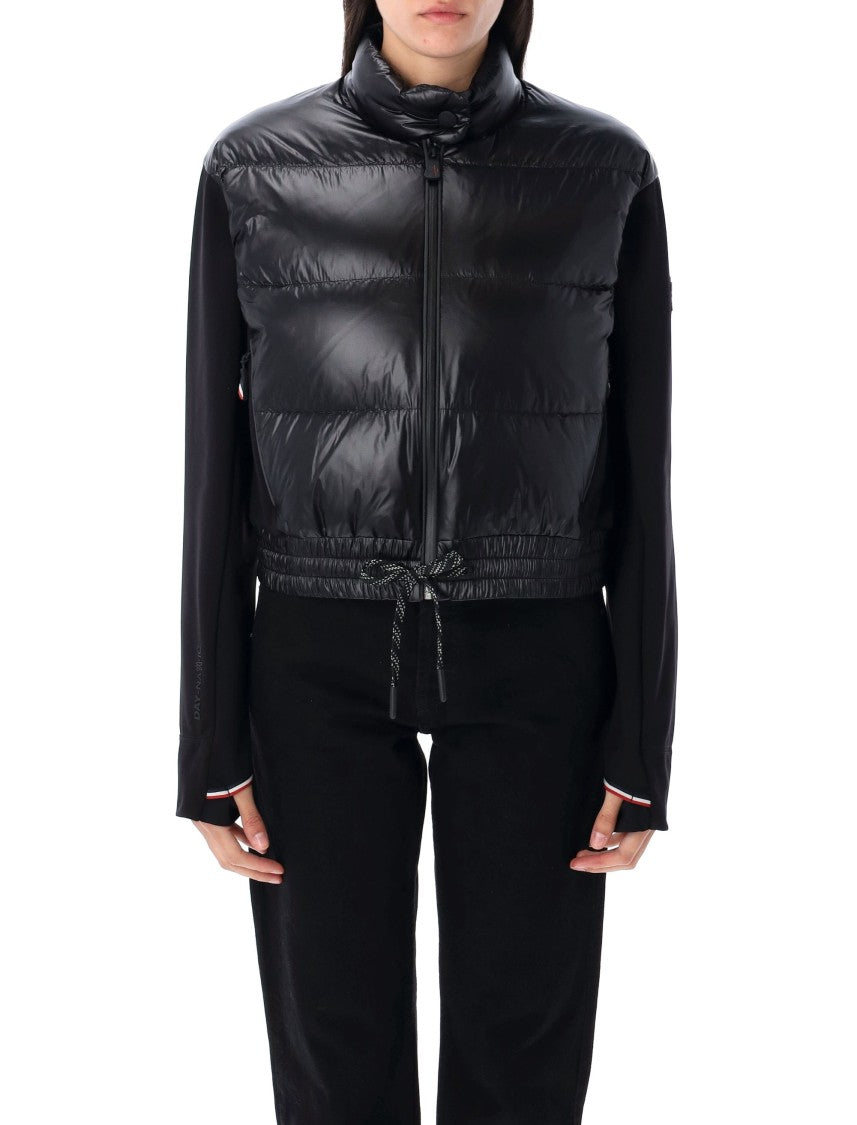 Moncler Padded Zip-Up Cardigan With High Collar And Adjustable Hem