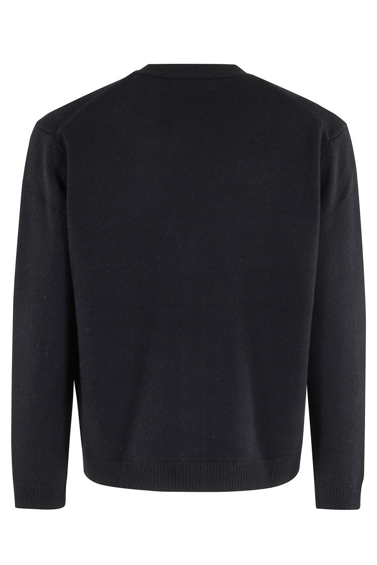 Maison Kitsuné Fox Head Intarsia Merino Cardigan