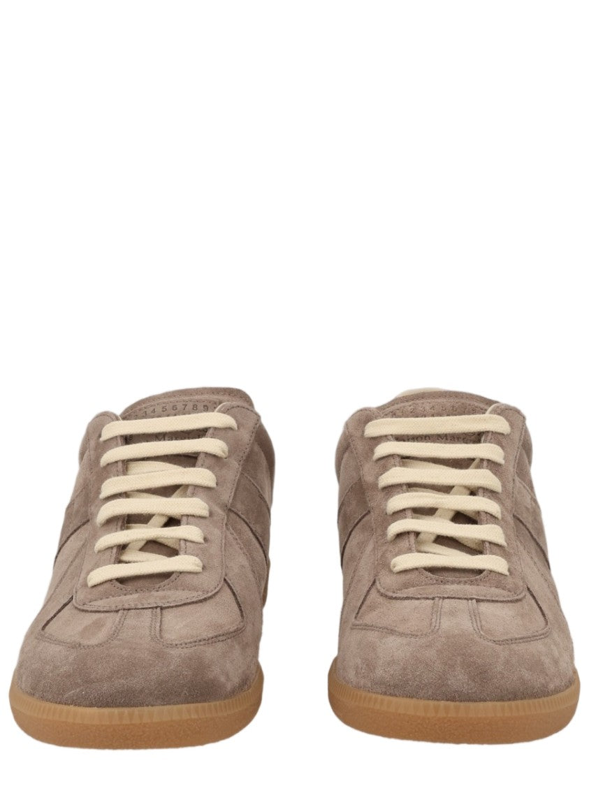 Maison Margiela Beige Suede Gum Rubber Sole Sneakers