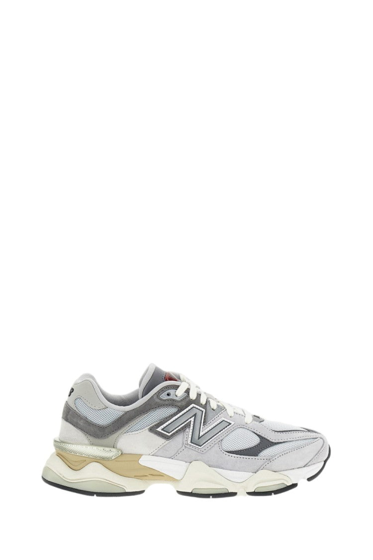 New Balance Grey Mesh-Suede Unisex 9060 Sneakers