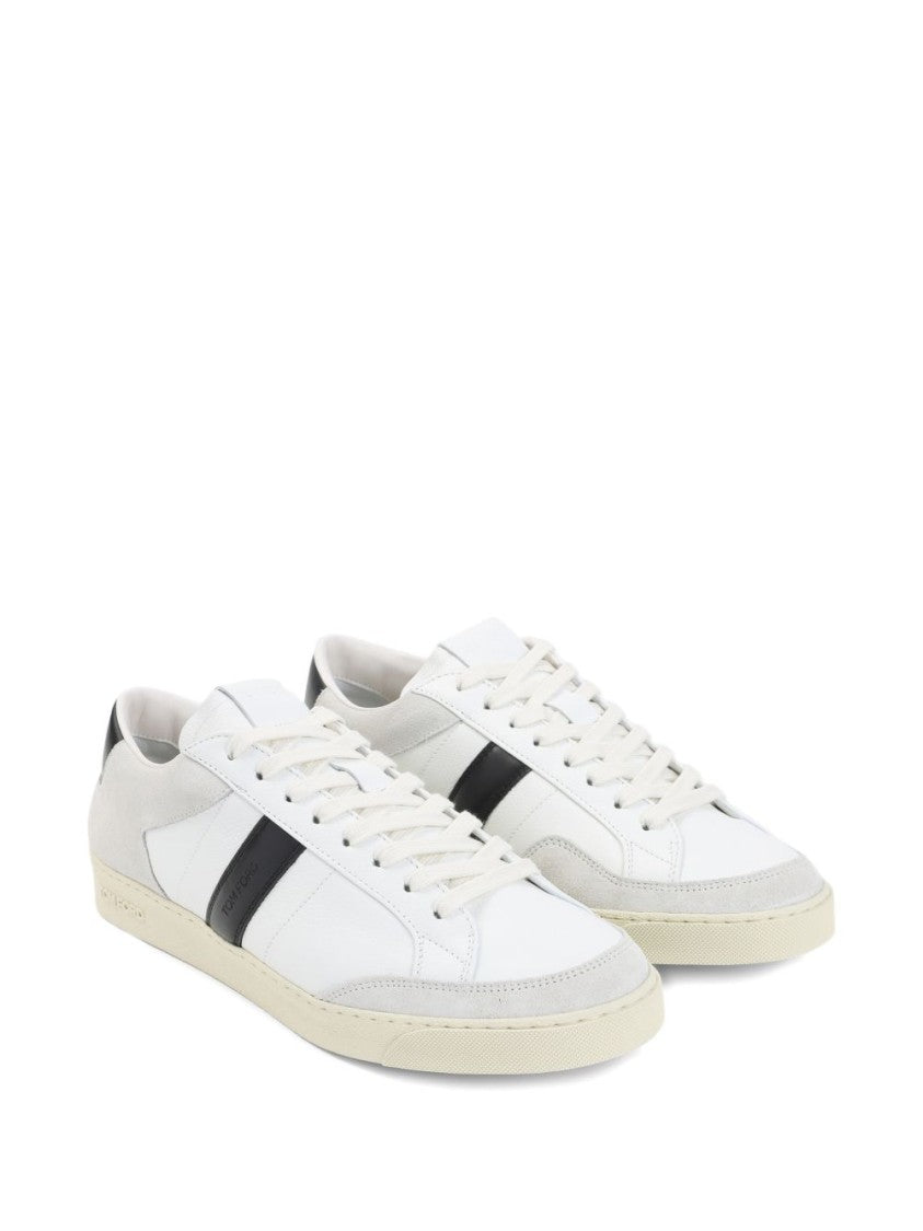 Tom Ford Low-Top Calf Leather Sneakers With Smooth