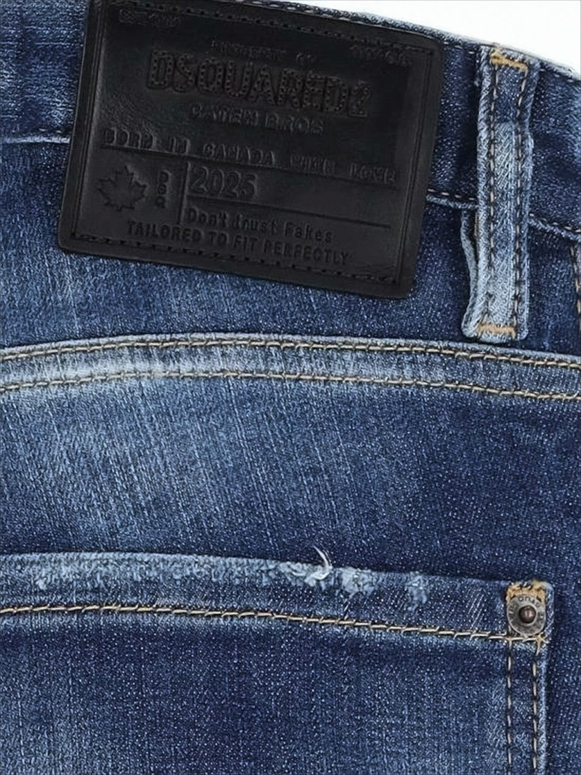 Dsquared2 Distressed Slim Fit Denim Pants