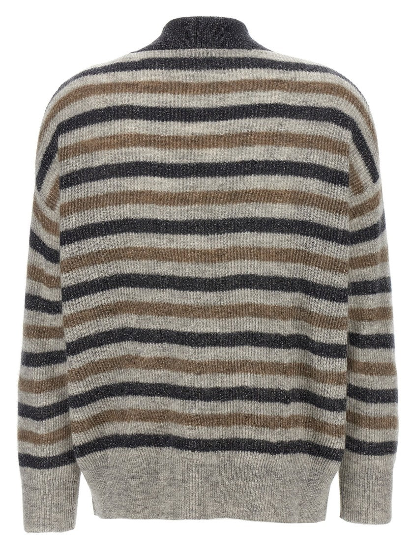 Brunello Cucinelli Lurex Wool Cardigan