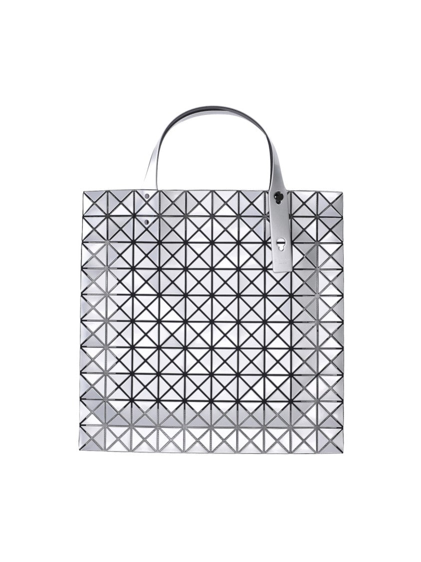 Bao Bao Issey Miyake Silver Prism Geometric Panel Reflective Pvc Tote Bag