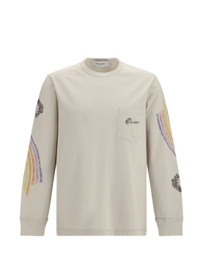 Golden Goose Multicolor Long-Sleeve Cotton Retro Stripes Shirt
