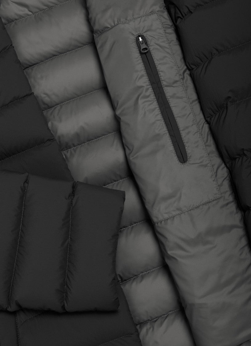 Colmar Black Water-Repellent Snap-Button Collar Down Jacket