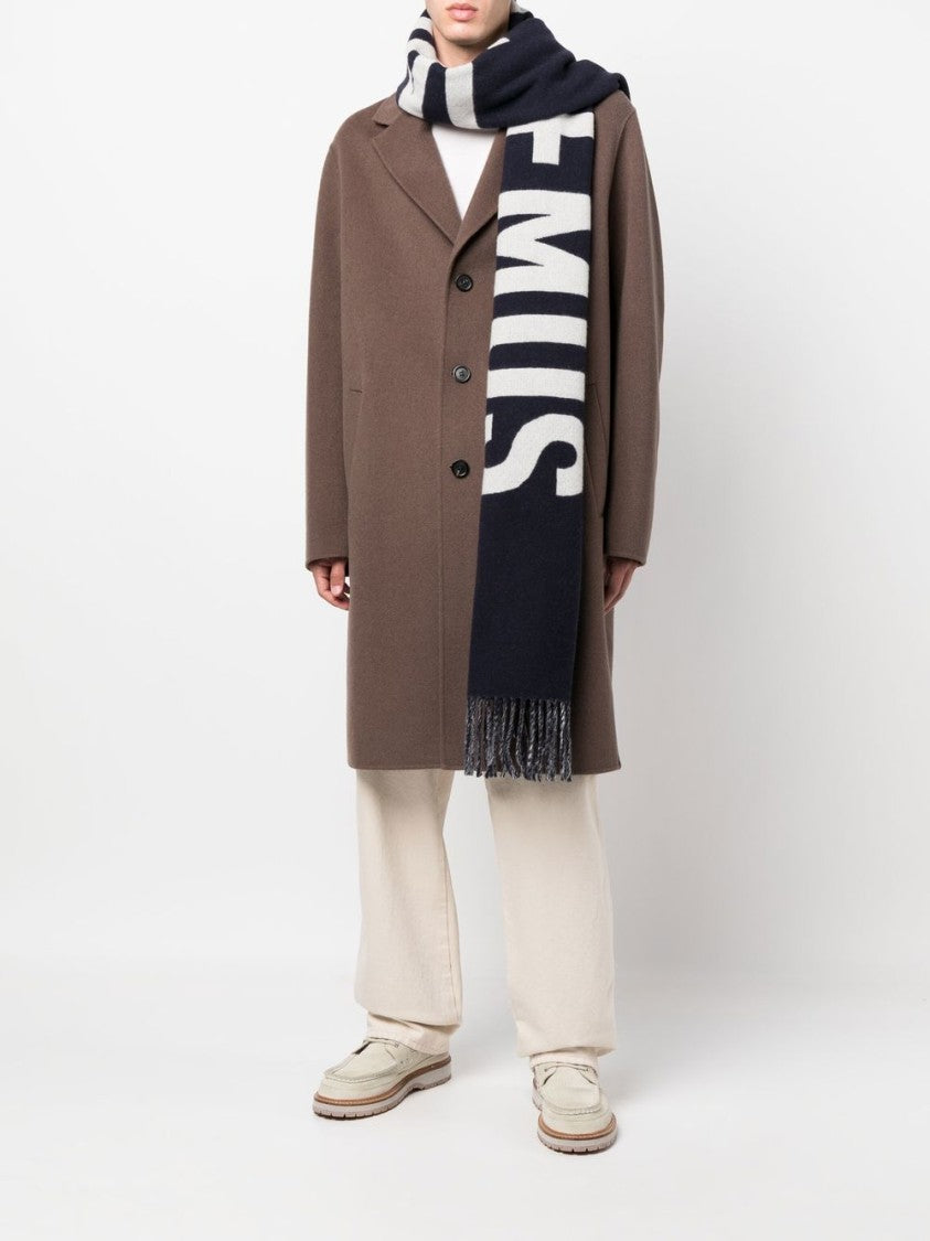 Jacquemus Fringed Oversized Letter Print Scarf