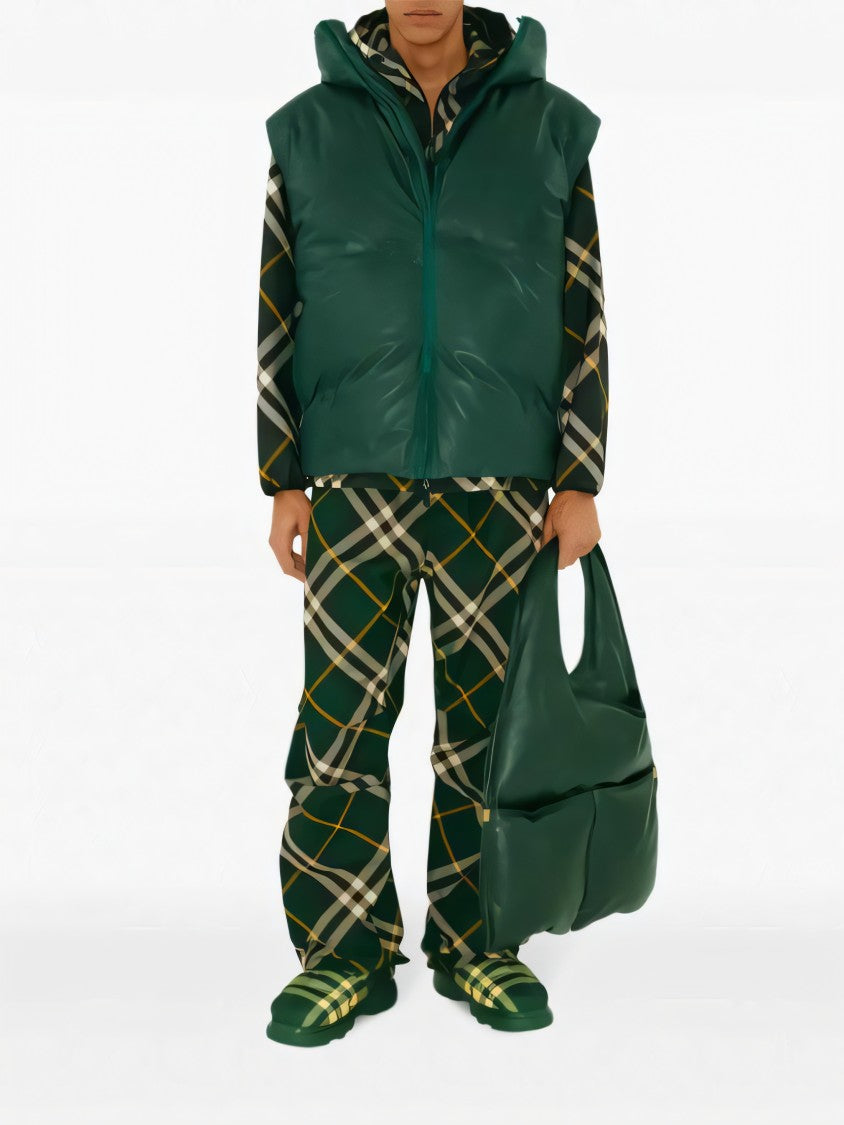 Burberry Plaid Hooded Jacket