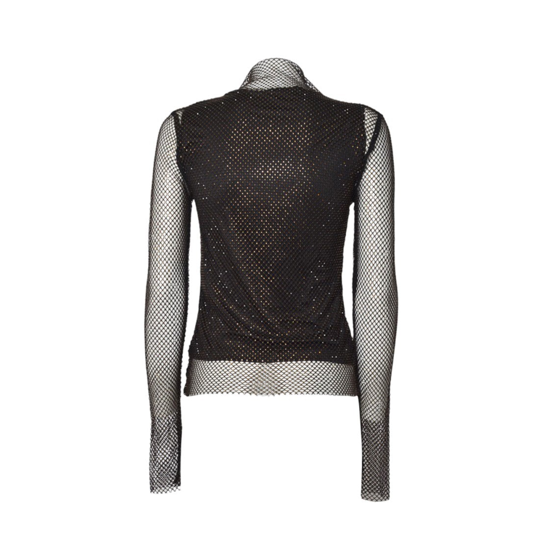 Sportmax Fitted Sheer Long-Sleeve Top With Dotted Pattern