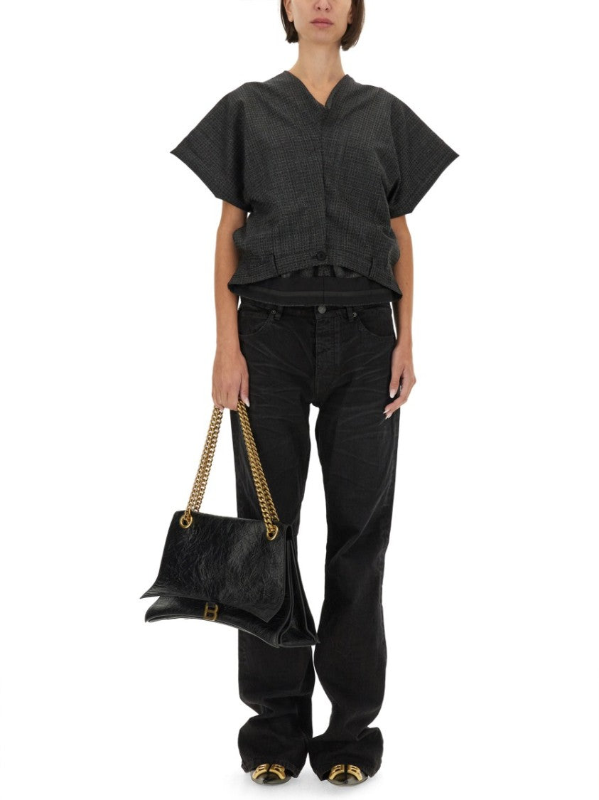 Balenciaga Regular Fit Tailored Wool Top