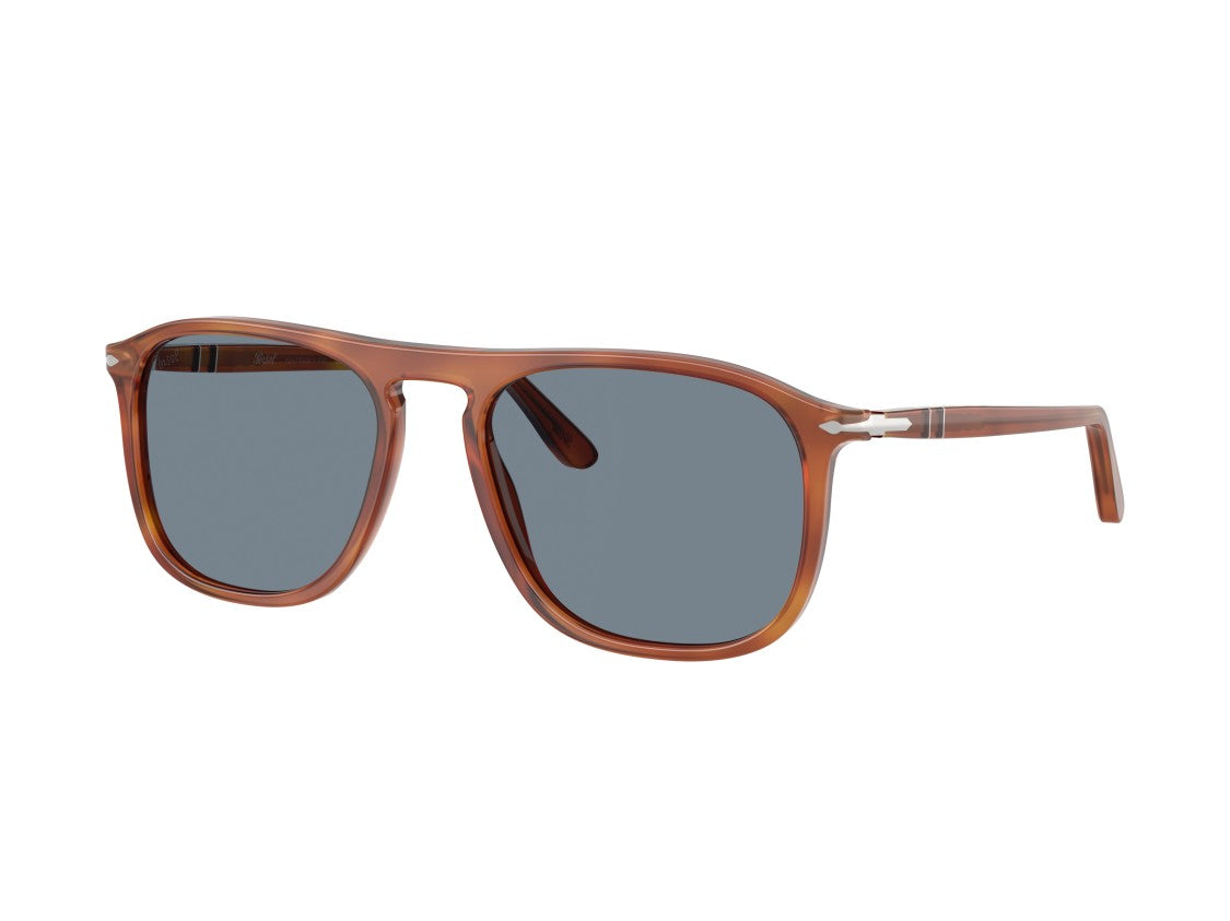 Persol Brown Translucent Acetate Square Sunglasses