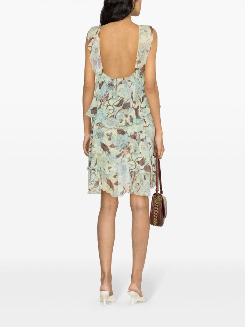 Stella Mccartney Multicolor Floral Mini Dress