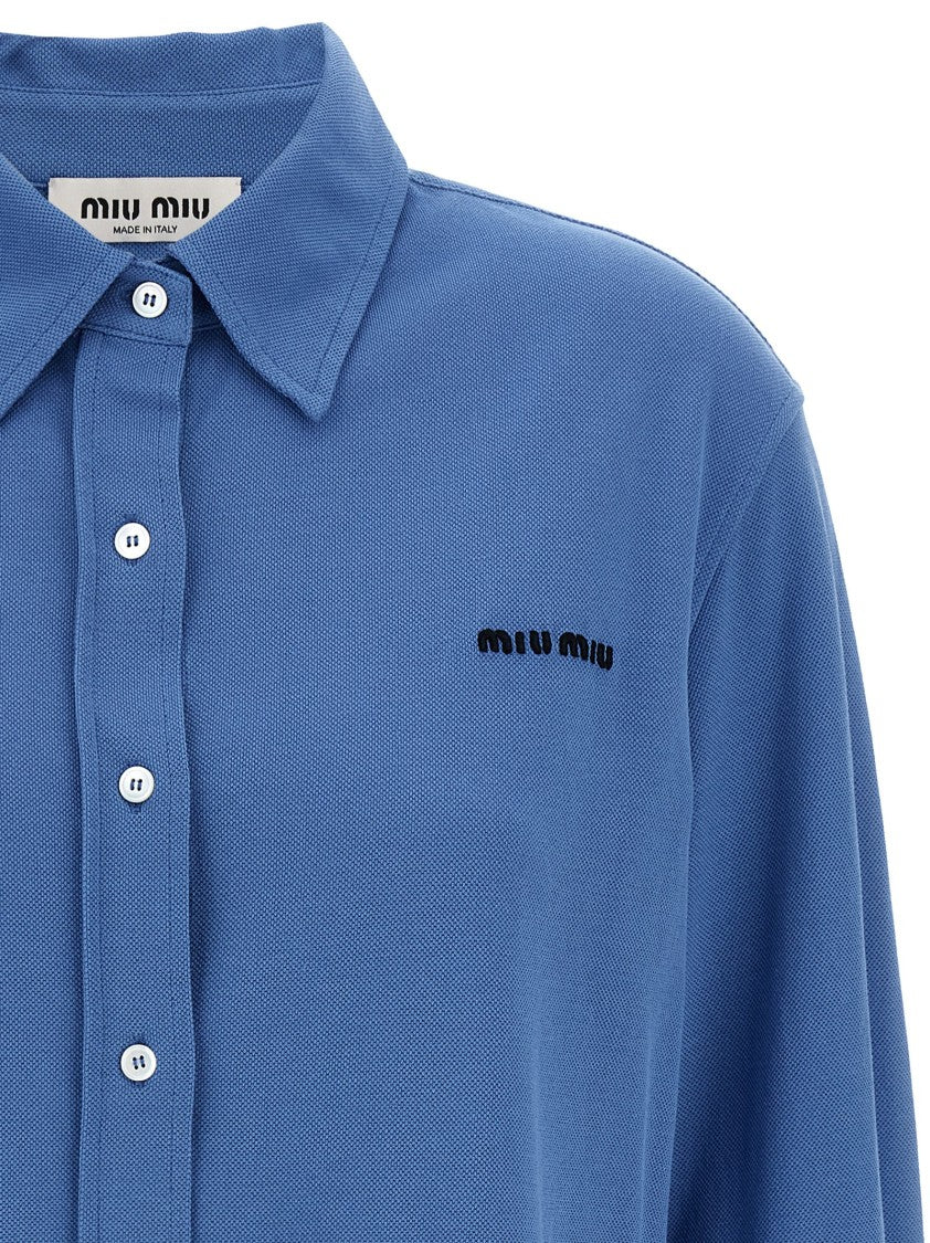 Miu Miu Piqué Cotton Shirt