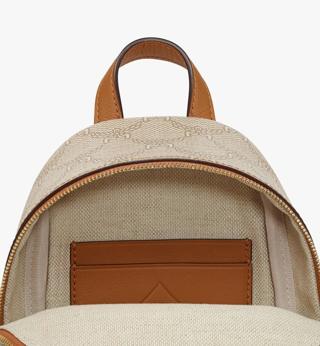 Mcm Compact Lauretos Monogram Backpack