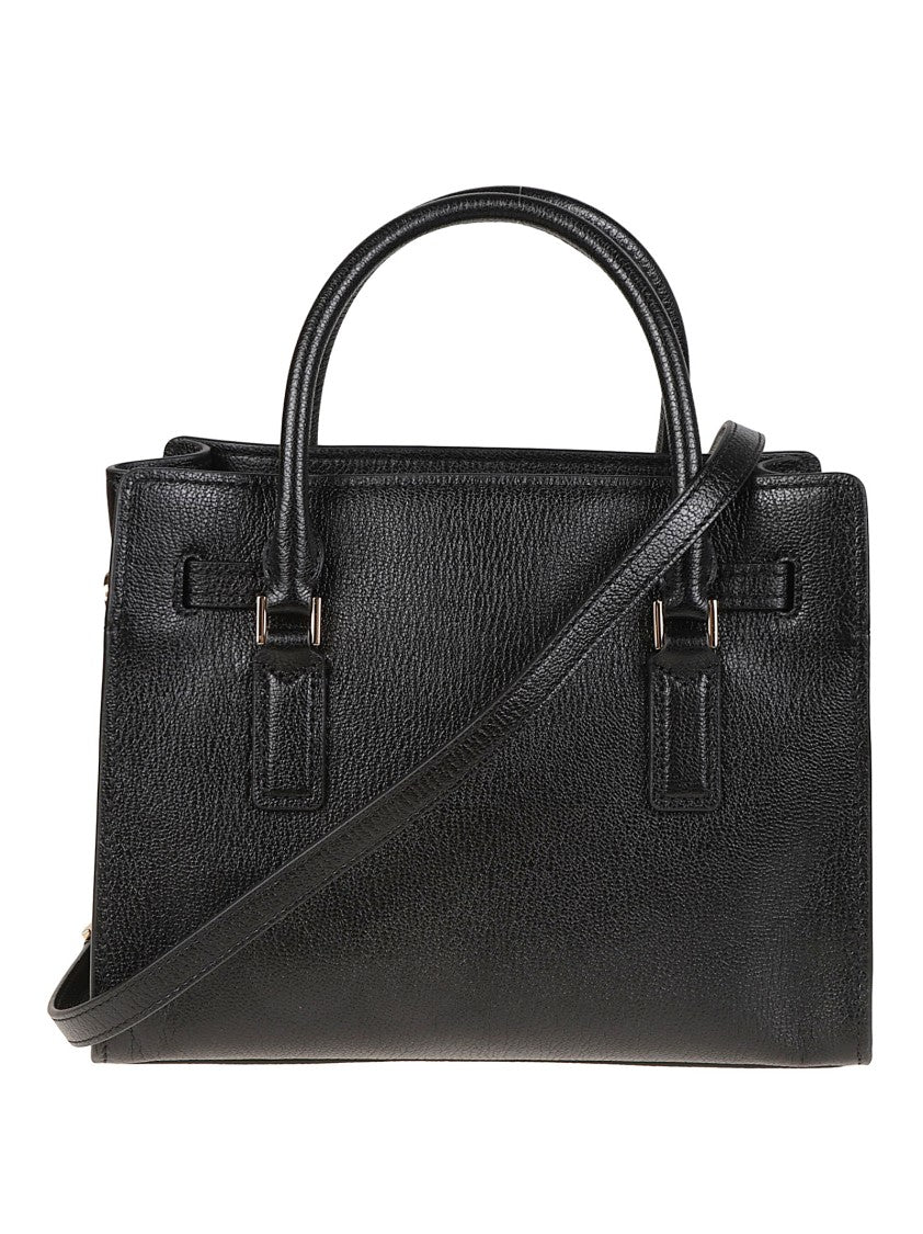 Michael Kors Small Hamilton Leather Turn-Lock Satchel