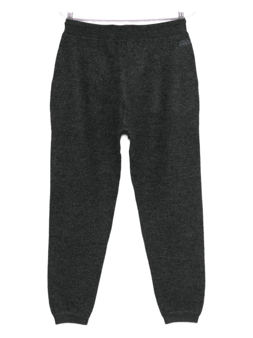 Mc2 Saint Barth Tailored Grey Trousers With Elastic Waistband