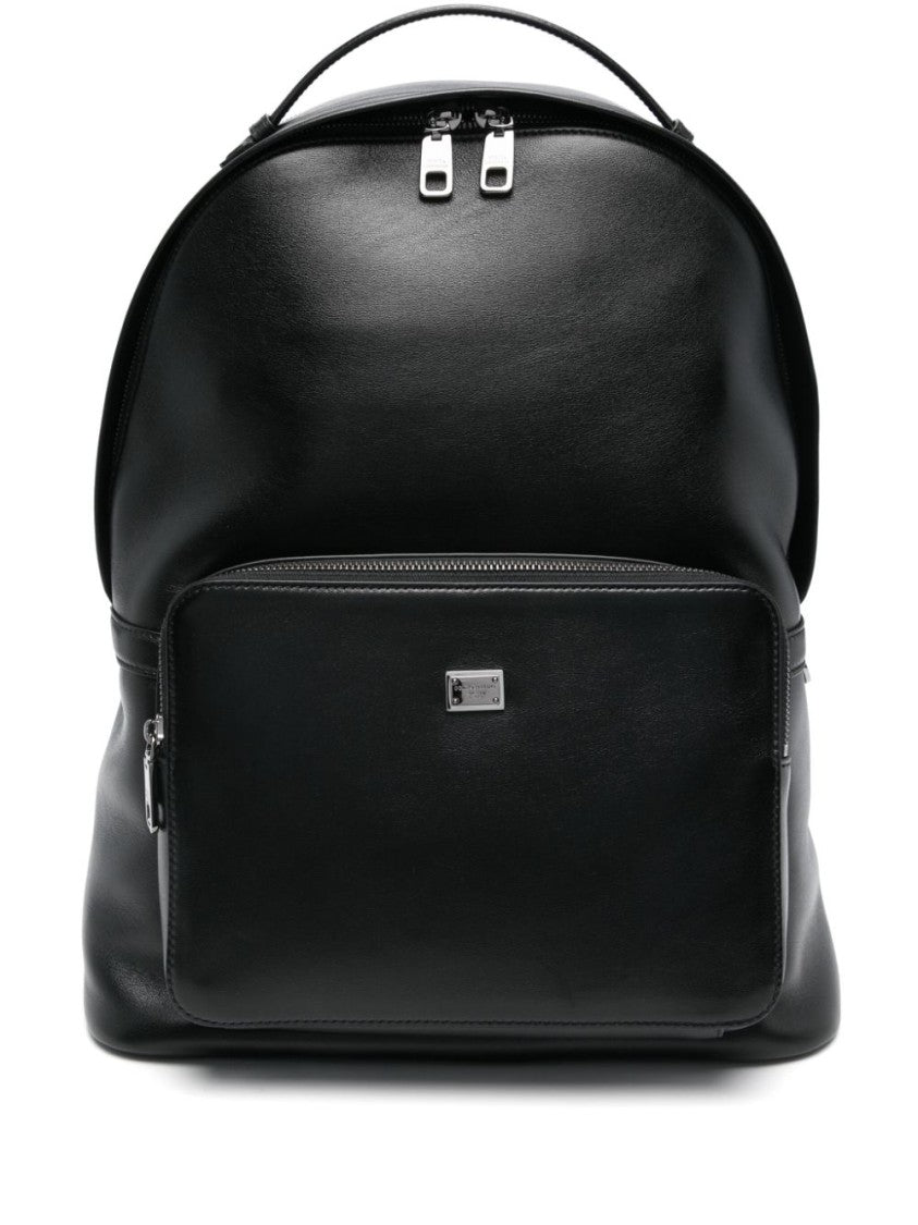 Dolce & Gabbana Black Leather Backpack