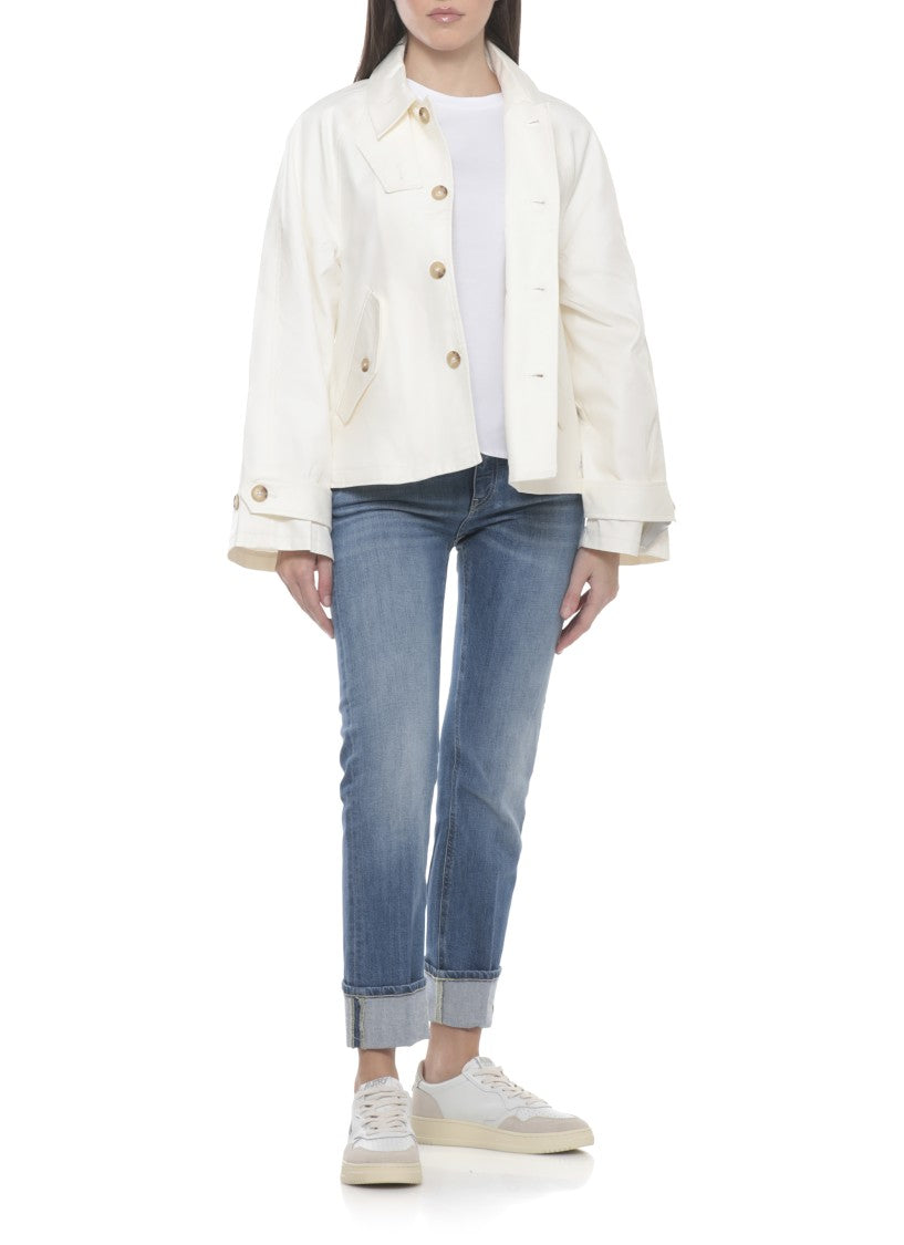 Autry White Medalist Low Leather-Blend Sneakers