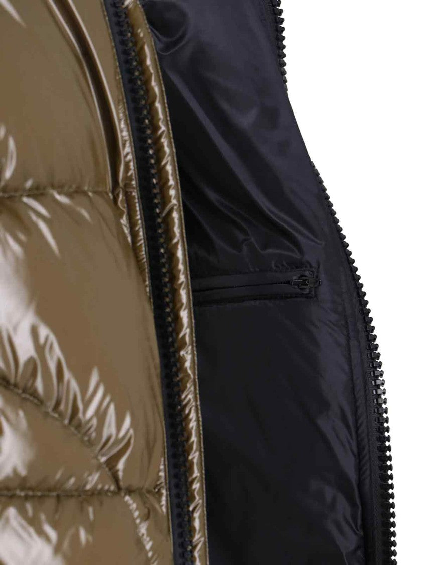 Herno Quilted Hooded Down Jacket With Logo Patch