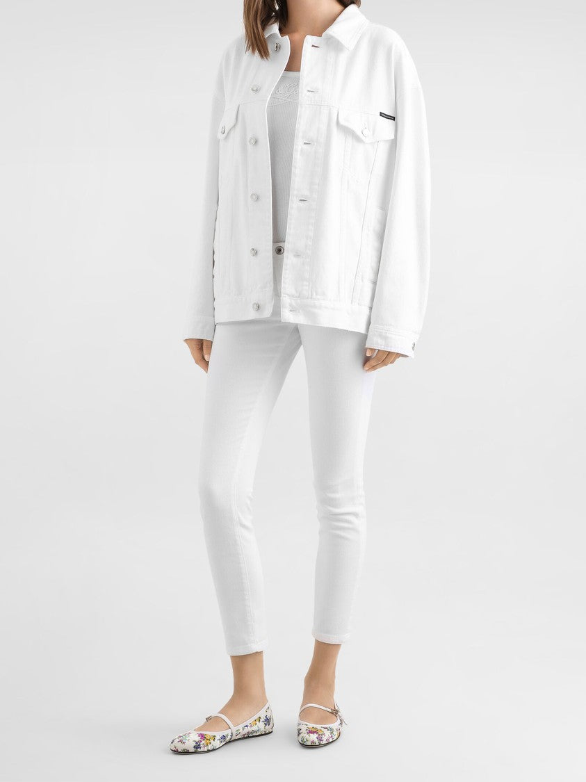 Dolce & Gabbana Slim-Fit Cropped Cotton Five-Pocket Pants