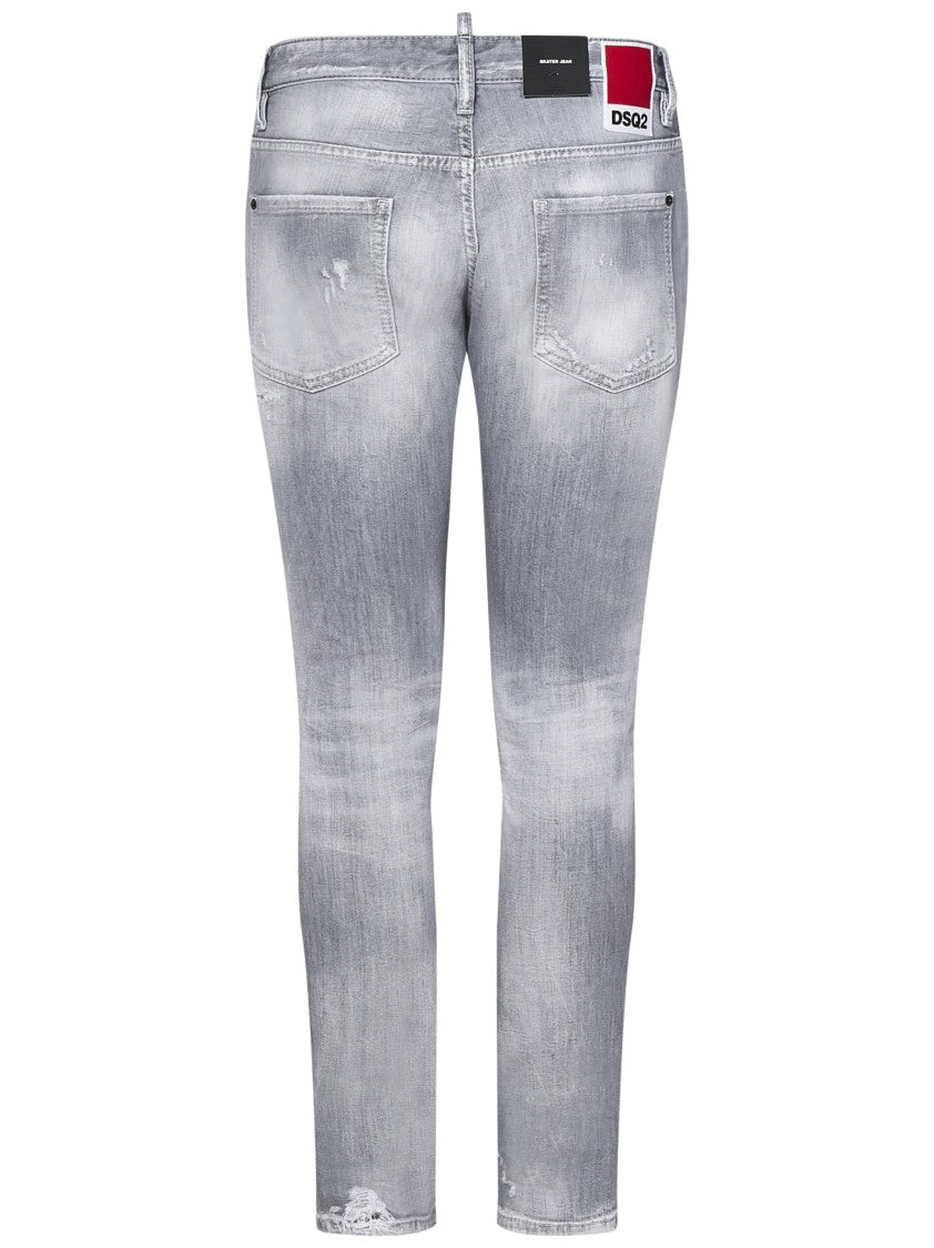 Dsquared2 Faded Grey Slim Fit Skater Jeans