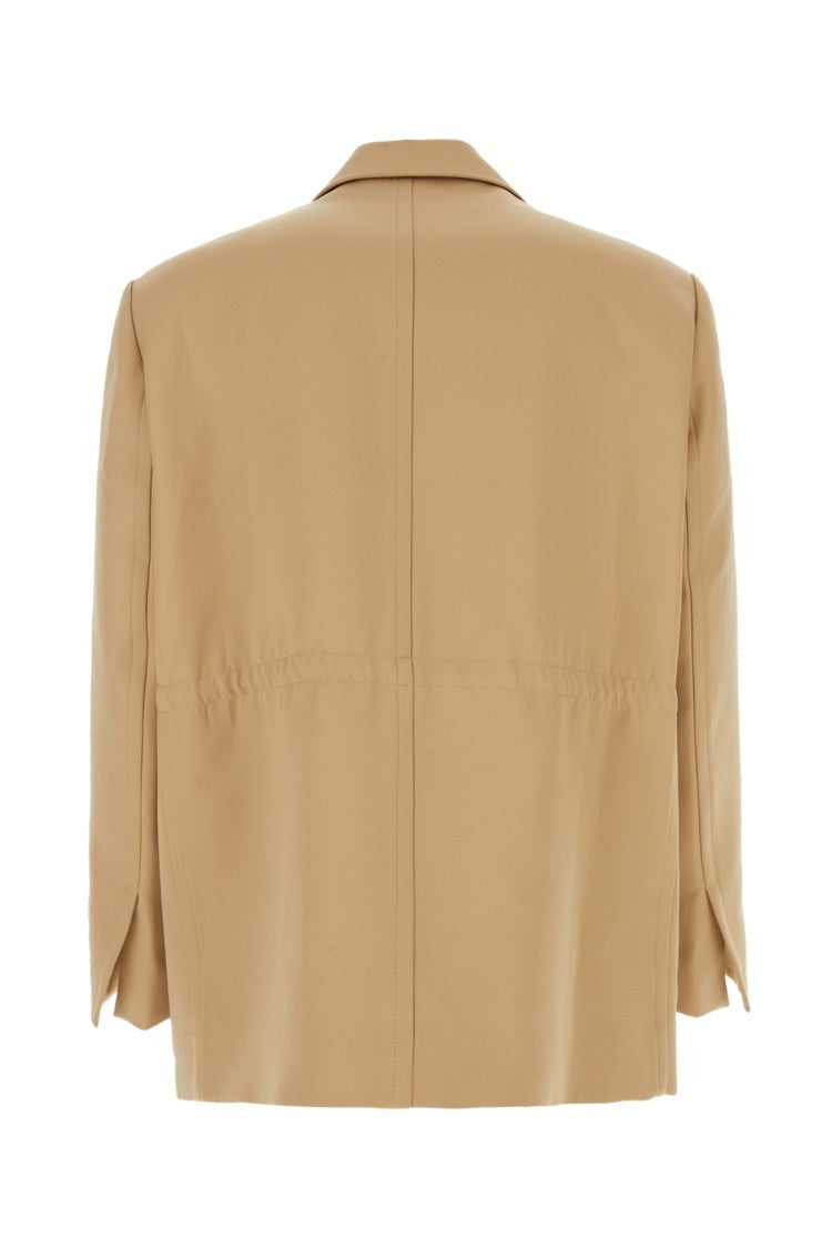 We11 Done Cropped Boxy Blazer With Wide Lapels